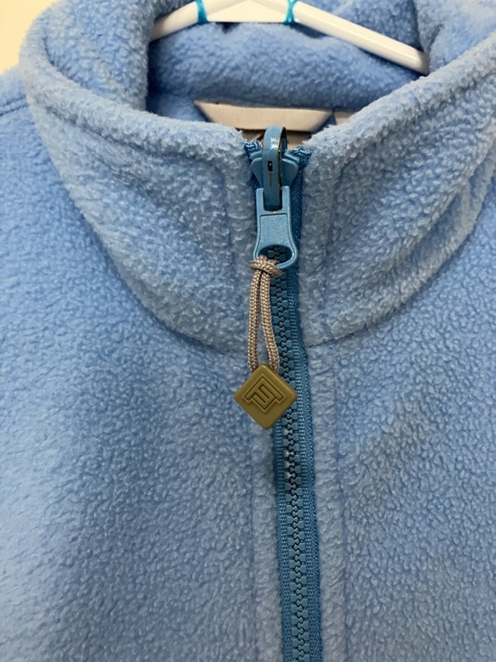 Far West Performance Light Blue Fleece Zip-Up Vest. Large. - Picture 2 of 6
